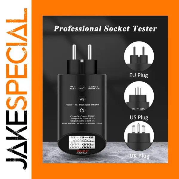 Socket Tester Voltage Circuit Analyzer RCD Meter