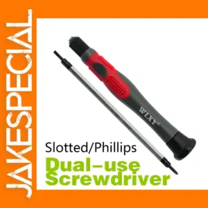 Red and Black Dual-Use 2.0mm Precision Screwdriver