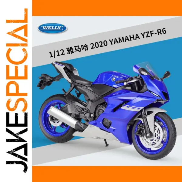 Yamaha YZF-R6 1:12 Diecast Motorcycle Model