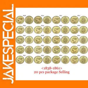 Great Britain 1/2 Sovereign Commemorative Coins Set