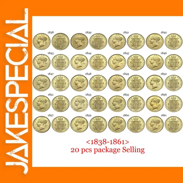 Great Britain 1/2 Sovereign Commemorative Coins Set