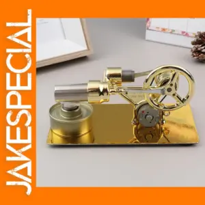 Gold Hot Air Stirling Engine Model