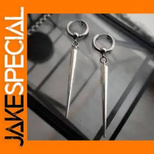 Neo-Gothic Spike Huggie Hoop Earrings
