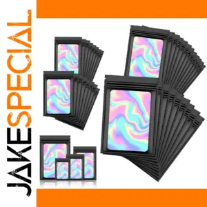 100pcs Resealable Holographic Smell Proof Bags