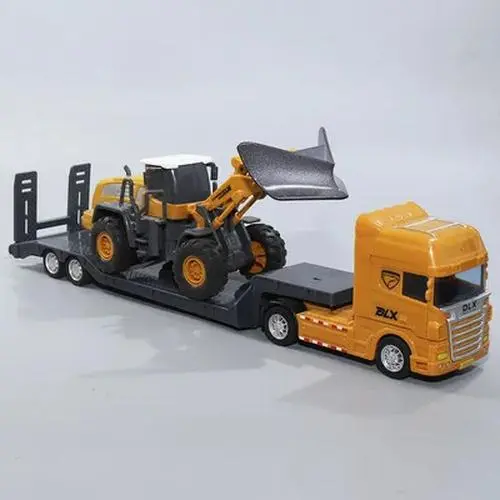 1:50 Diecast Plastic Flatbed Trailer Model 28 1:50 Diecast Plastic Flatbed Trailer Model - Image 28