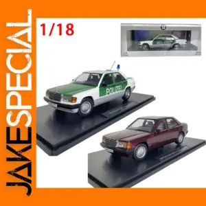 Mercedes Benz 190 W201 Police Car Model 1/18