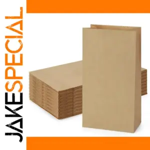 Kraft Paper Lunch Bags Set of 50