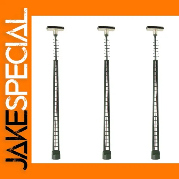 3pcs HO Scale Bright White LED Lamp Posts