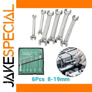 6-Piece Steel Wrench Set for Pipes