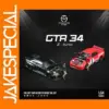 1/64 Scale Diecast GTR R34 Racing Car Model