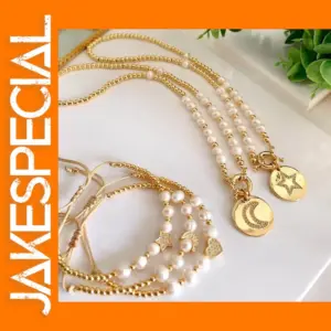 Zircon Heart Charm Jewelry Set with Bracelet