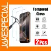 2PCS Tempered Glass for iPhone Models 11-16