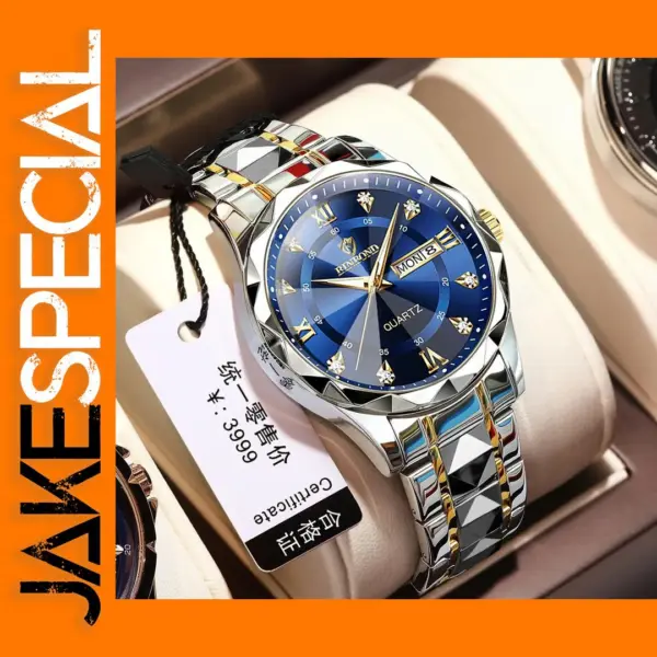 BINBOND B2521 Waterproof Stainless Steel Watch