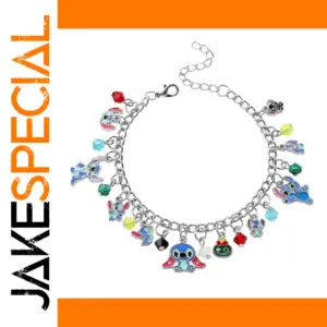 Stitch Silver Plated Charm Bracelet for Women