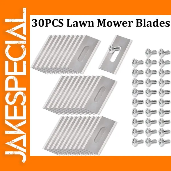 30PCS Stainless Steel Lawn Mower Blades