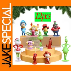 12 Pcs Grinch Mini Action Figures Set