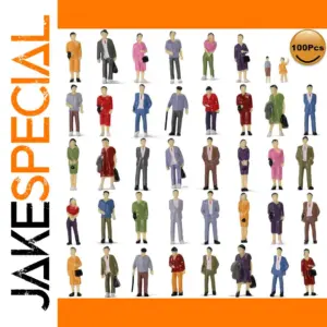 100pcs O Scale 1:43 Painted Passenger Figures