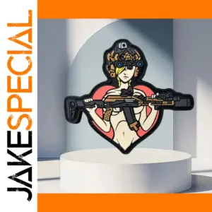 Night Vision Girl 3D PVC Tactical Badge