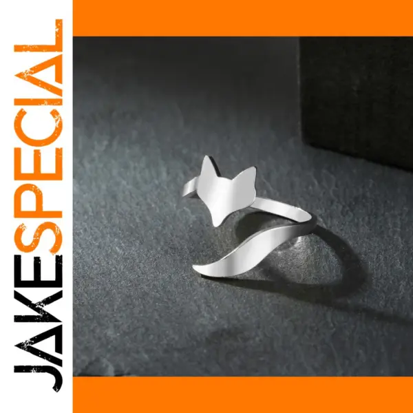 Fox Open Ring in Stainless Steel for All