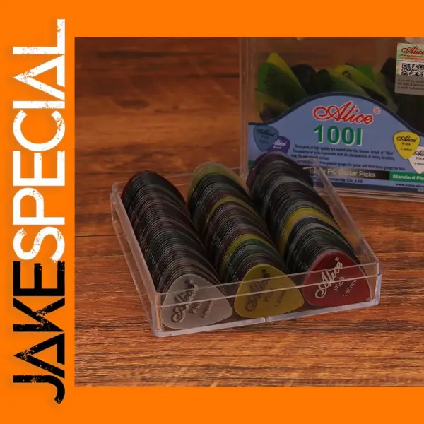 100 Assorted Matte Guitar Picks - 0.58 to 1.50mm