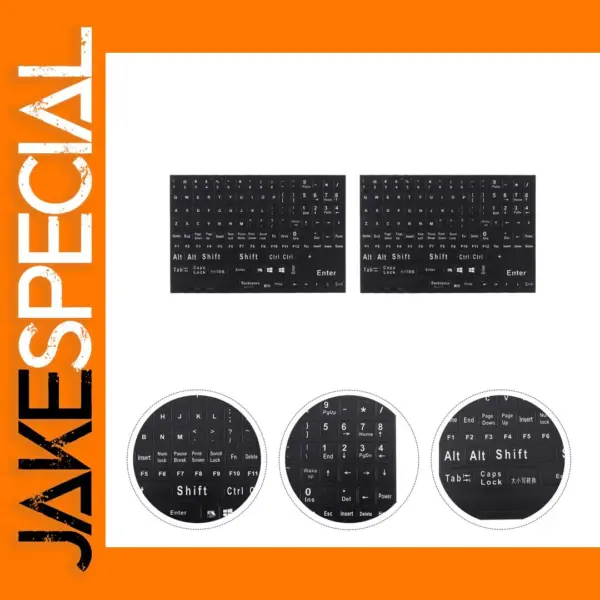2 Sheets English Keyboard Stickers for Laptops