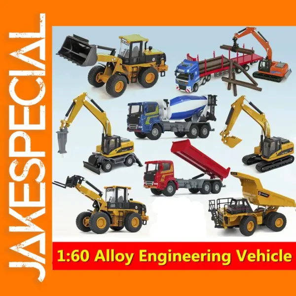 1:60 Alloy Construction Vehicle Models Collection