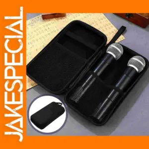 Portable Microphone Storage Case with Zipper