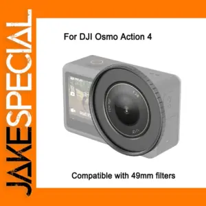 PULUZ 49mm Lens Filter Adapter for DJI Osmo Action 4