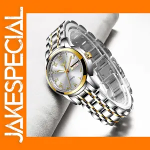 Luxury Rose Gold Women's Watch with Steel Strap