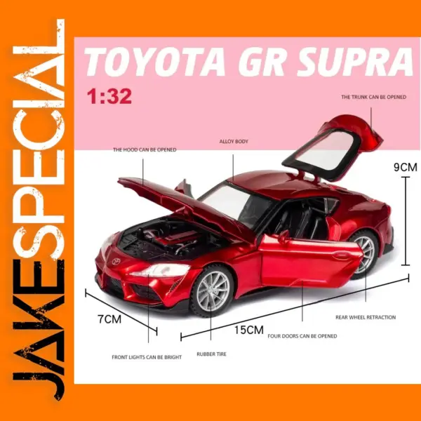 1/32 Toyota GR SUPRA Diecast Metal Car Model