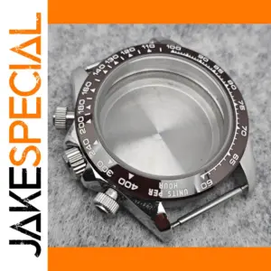 VK63 Quartz Movement Stainless Steel Watch Case
