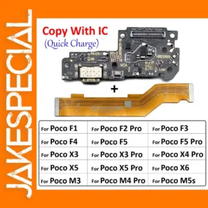 USB Charging Port Main Board Flex Cable for Xiaomi Poco F Series