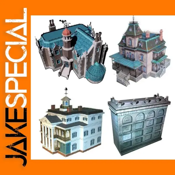 Haunted House 3D Paper Model Kit
