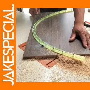 Flexible Curve Template Router Tool for Woodworking