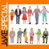 Evemodel 12pcs G Scale 1:25 Miniature Figures