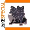 Cerberus Three-Headed Wolf Brooch Pin