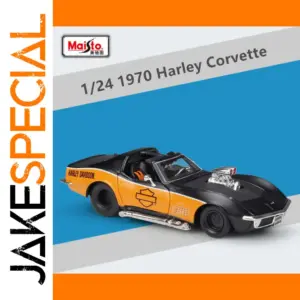 Maisto 1:24 Chevrolet 1970 Harley Corvette Diecast Model