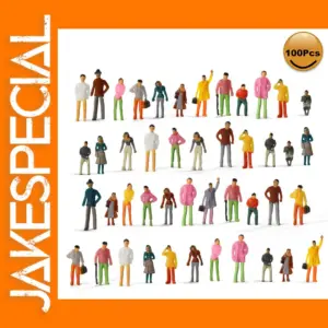 100pcs HO OO Scale Miniature Painted Figures