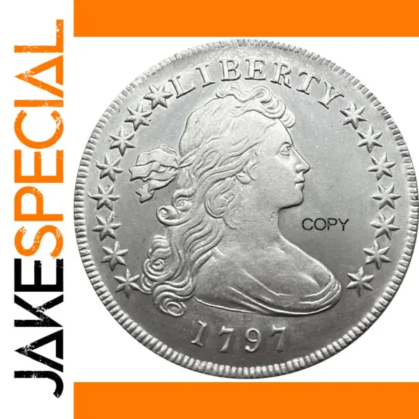 Draped Bust Small Eagle Silver Plated Coin