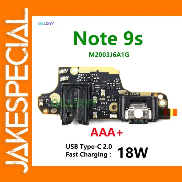AAA+ USB Type C Charger Port for Redmi Note 9s