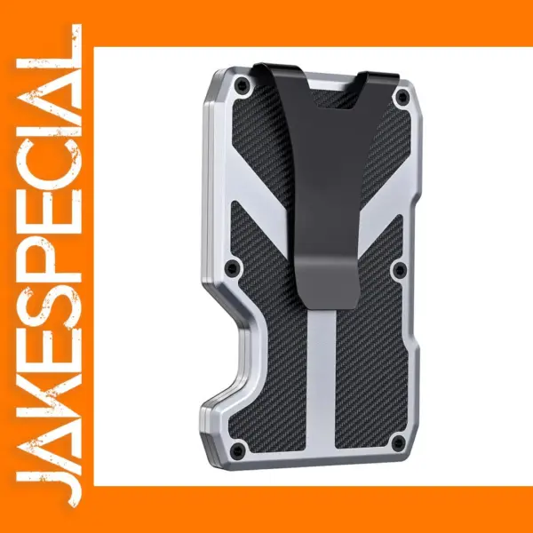 Aluminum Metal Wallet with Money Clip