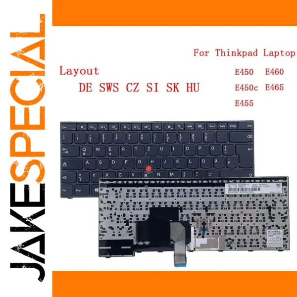 German Swiss QWERTZ Keyboard for Lenovo Thinkpad E450-E465