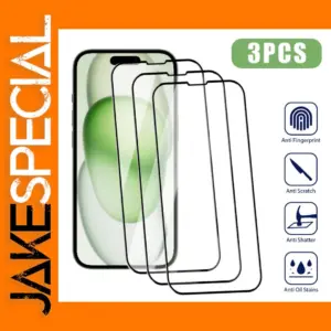 3PCS Tempered Glass Screen Protectors for iPhone