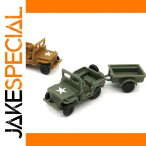 1:72 WWII Willys Jeep Military Model Kit