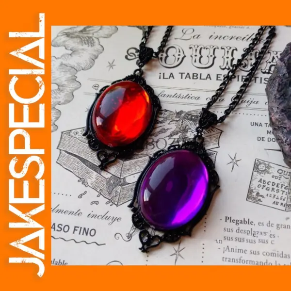 Gothic Vampire Charm Pendant Necklace Unisex