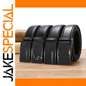 Men's Genuine Leather Wide Belt