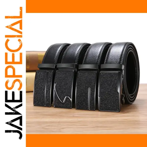 Men's Genuine Leather Wide Belt