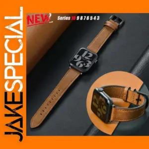 Luxury Leather Watch Band for Apple Watch Series 49mm