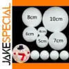 8cm White Foam Balls for DIY Crafts