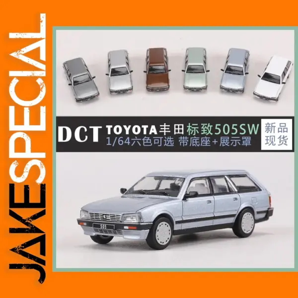 Peugeot 505 SW Diecast Model Car 1:64 Scale
